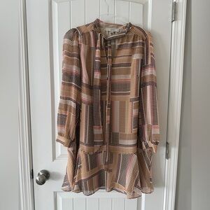 Loft Multicolor Patterned Dress